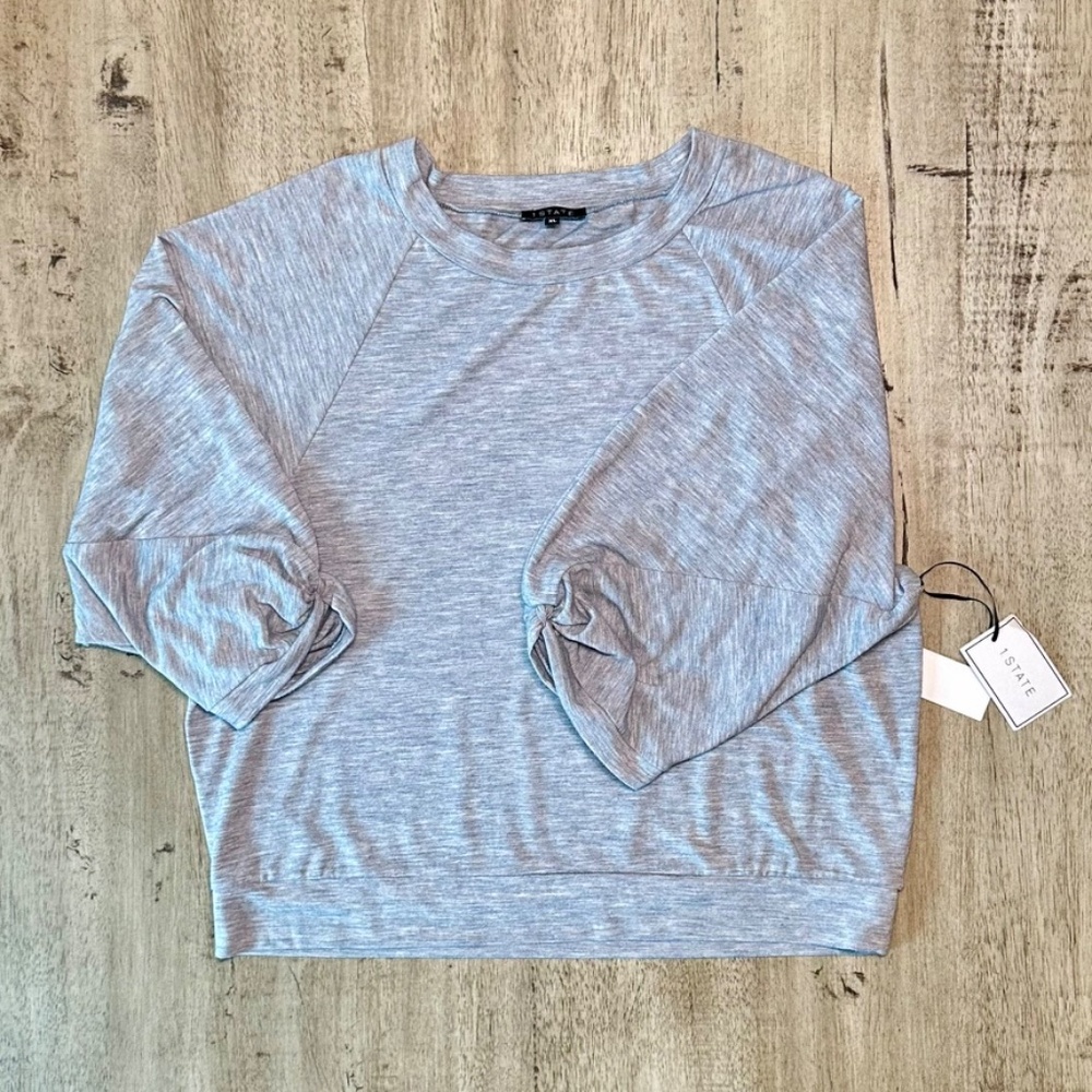 Nordstrom’s 1. State Peplum 3/4 Sleeve Top